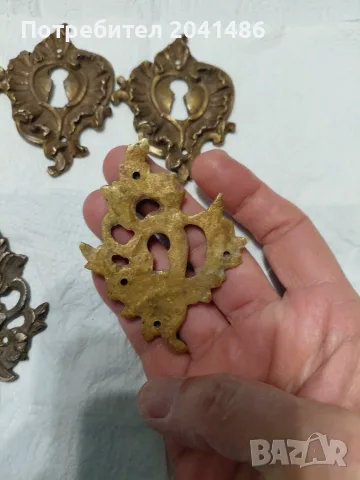 Старинни бронзови ключалки, снимка 2 - Антикварни и старинни предмети - 56601826