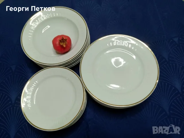 Български сервиз за хранене порцелан на завод „Китка“ – Нови Пазар.