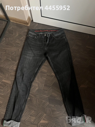 Мъжки черни дънки Gucci Slim Fit
