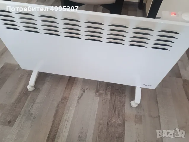 Конвектор и лаптоп 