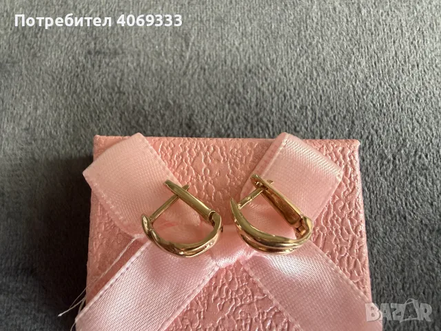 Златни обеци 14к 2.8гр, снимка 5 - Обеци - 56573421