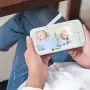 Видео бебефон Motorola с 2 камери, 5″ цветен дисплей и нощно виждане, бял, снимка 4
