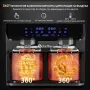 Фритюрник с горещ въздух XXL 9L, 2 камери, 8 програми, снимка 2
