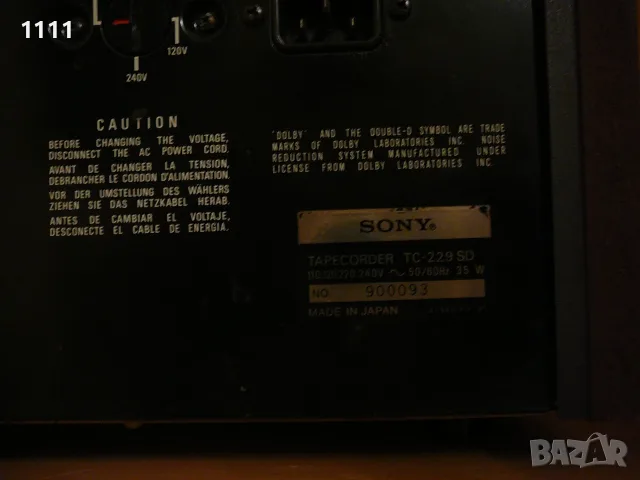 SONY    TC-229SD, снимка 7 - Декове - 56601108