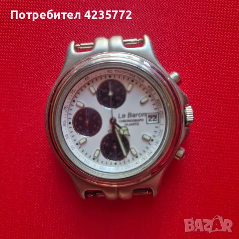 Мъжки кварцов водоустойчив хронограф. Цена 30€