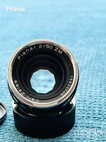 Carl zeiss planar 50/2 leica M , снимка 5 - Обективи и филтри - 56561142