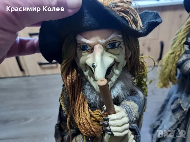 Баба Яга декорация  - 2 броя, снимка 7 - Декорация за дома - 56730078