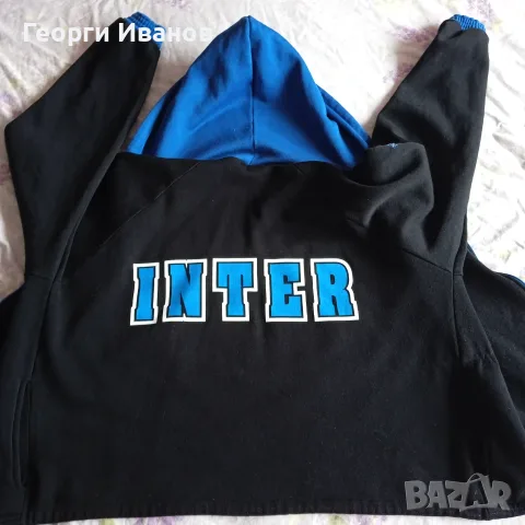 INTER MILAN 2-3XL Full-Zip Hoodie Loose-Fit Sweatshirt Top анорак худи горница топ Интер Милано