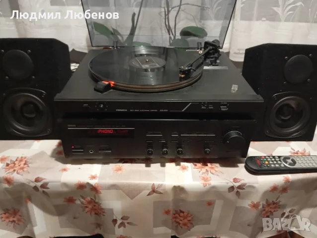Ретро комплект грамофон Unitra GS464, Ресийвър Yamaha RX360,колони Dinavox