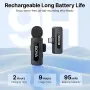 BOYA BY-V10 USB-C безжичен лавалиер микрофон за iPhone 16/15 Android, смартфон Type-C, снимка 2