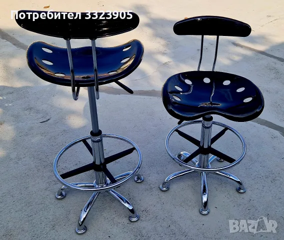Въртящи бар столове с амортисьор