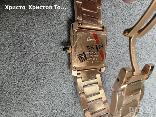 Дамски луксозен часовник Cartier , снимка 4 - Дамски - 56715988