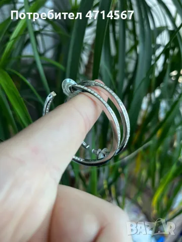 Обеци на Swarovski, снимка 3 - Обеци - 56748275