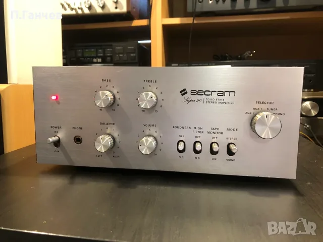 SECRAM SUPER 20 Усилвател в отлично състояние, снимка 2 - Ресийвъри, усилватели, смесителни пултове - 56733648
