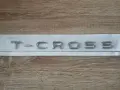сребрист надпис Volkswagen T-Cross, снимка 1