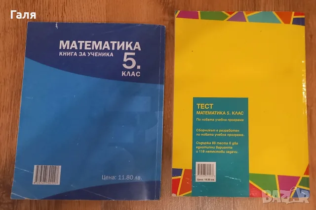 Тестове по математика 5 клас, снимка 2 - Учебници, учебни тетрадки - 56570603