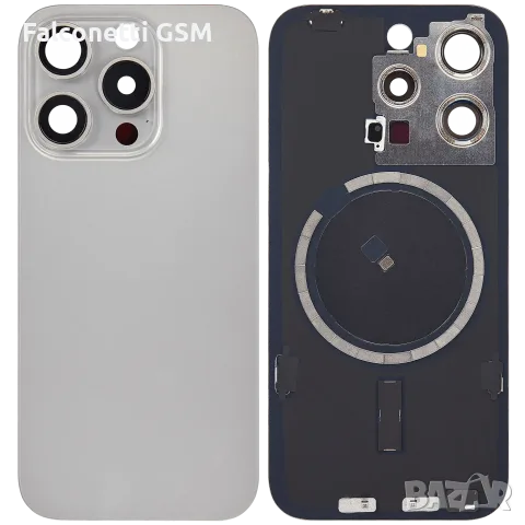 Заден капак за iPhone 15 Pro Max – Оборудван AAA+ – Натурален титан