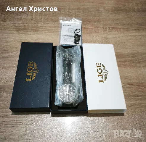 Часовник LIGE Хронограф - Чисто Нов, снимка 6 - Мъжки - 56578894