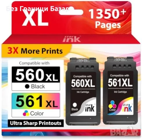 Нови Мастилени касети 560XL 561XL за Canon PIXMA TS5350 TS7450 TS7451 тонер принтер мастило печат
