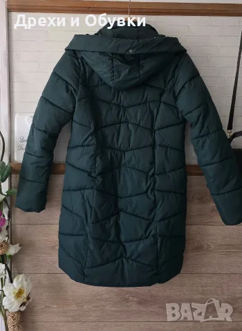 Дълго зимно яке с качулка, снимка 5 - Якета - 56599584