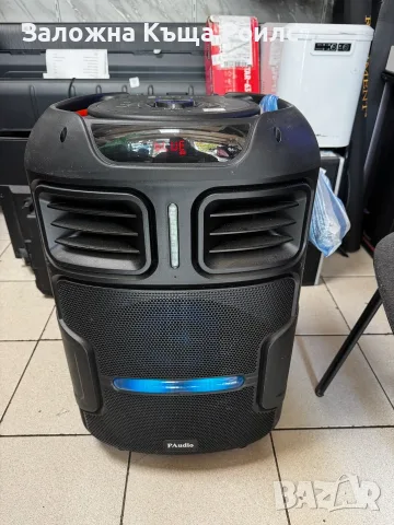 PAudio PA-153 – караоке тонколона 15", Bluetooth, акумулаторна батерия, LED светлини