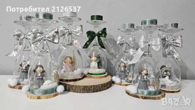 Коледни свещници, снимка 4 - Коледни подаръци - 56745238