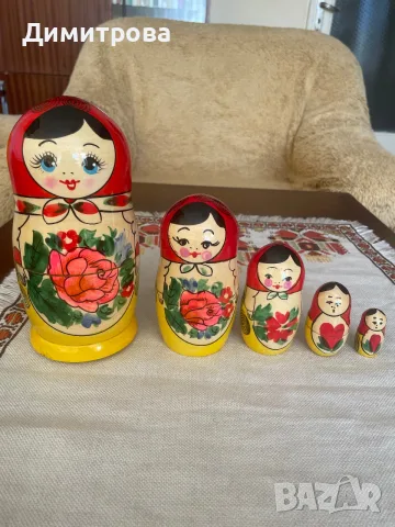 Дървени матрьошки - 5 бр.
