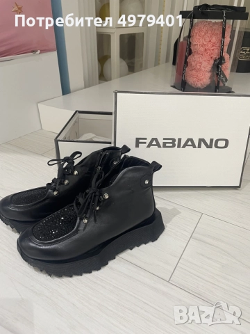 Елегантни дамски зимни боти Fabiano от естествена кожа. 