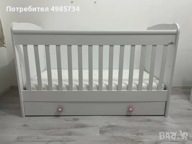 Бебешка кошара 70/140 с включен матрак (Детско легло) - 2 броя