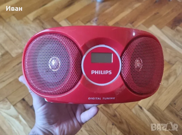  Радио cd Philips AZ215R/12, снимка 2 - Радиокасетофони, транзистори - 56741436