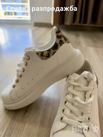 👟 Бели маратонки – номер 37, снимка 2 - Маратонки - 56626172