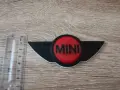 MINI Cooper емблема стар стил черно с червено, снимка 3