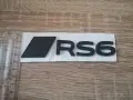 черен гланц емблема Audi RS6 нов стил, снимка 3