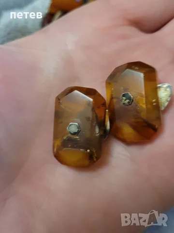 кехлибар. брошка. копчета от кехлибар.amber., снимка 5 - Антикварни и старинни предмети - 56741692