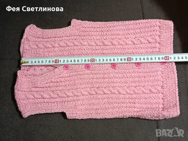 Ръчно плетени елечета , снимка 10 - Елеци - 56641615