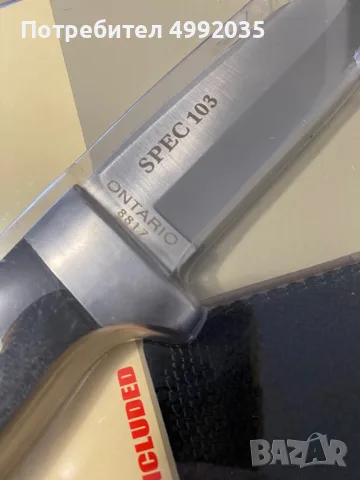 Ловен нож Ontario Spec Plus Guthook 08817, снимка 3 - Екипировка - 56683407