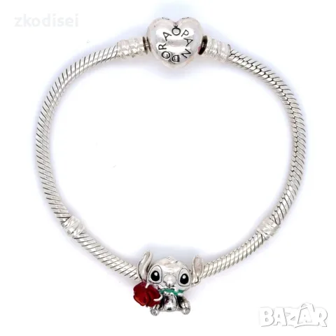 Сребърна дамска гривна Pandora 18.04гр. 17.5см. проба:925 модел:43567-6