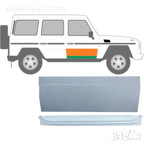 Комплект ремонтни панели за предна врата (вътрешен и външен), дясна G-Class W460/W461/W463