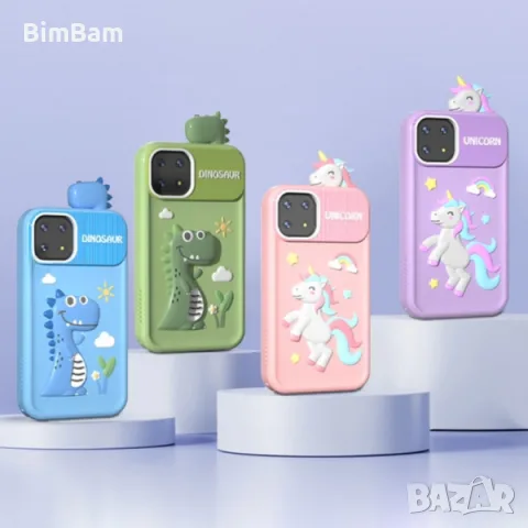 Детски смартфон с калъф еднорог и динозавър 2,8" / unicorn / dinosaur 