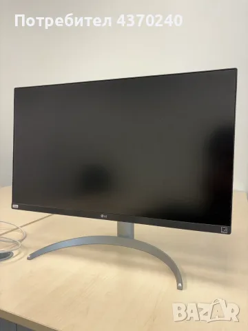 Монитор LG 27UP85NP-W (4K UHD, IPS, USB-C), снимка 2 - Монитори - 56739486
