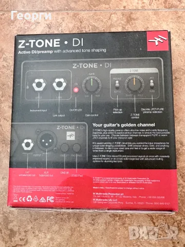IK Multimedia Z-Tone DI Box, снимка 7 - Китари - 56631823