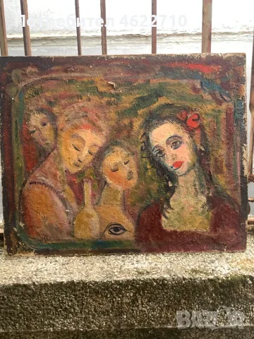 стара картина  лица 