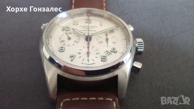 Longines Spirit Chronograph, 42мм, снимка 3 - Мъжки - 56718552