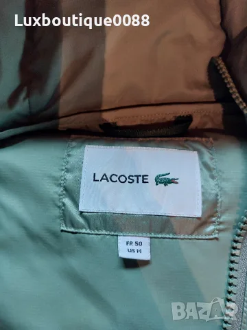 Мъжко зимно пухено яке Lacoste M, снимка 4 - Якета - 56750371