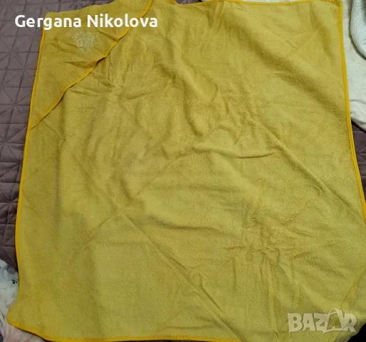Бебешка хавлия 100/100см. с качулка, снимка 2 - За банята - 29967210