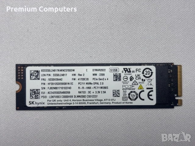ССД/SSD SSD SK Hynix PC711 512GB M.2 NVMe PCIe - 99%