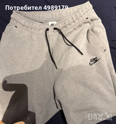 Оригинални сиви къси панталони Nike Tech Fleece Shorts