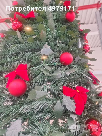 Украсена коледна елха, снимка 3 - Декорация за дома - 56579231