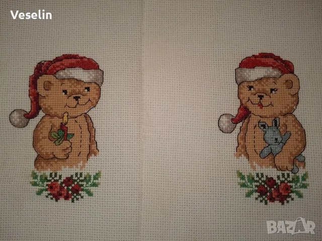 Бродерия с коледни мотиви