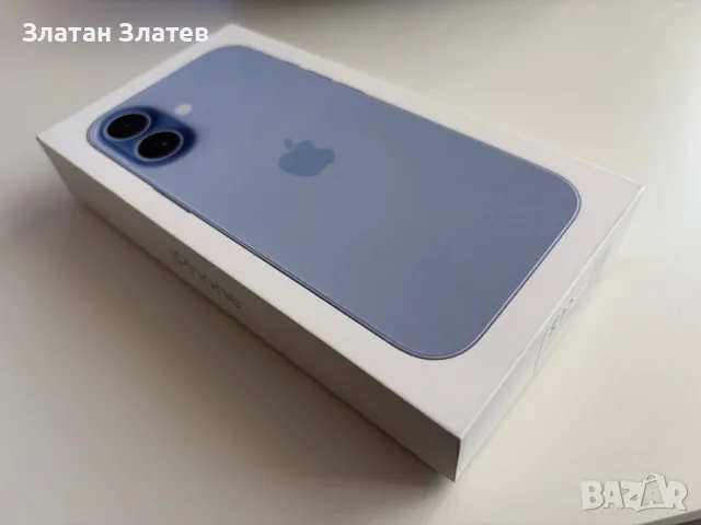 Продавам: iPhone 17 - 256 GB, RAM 8 GB, син - 100% батерия
